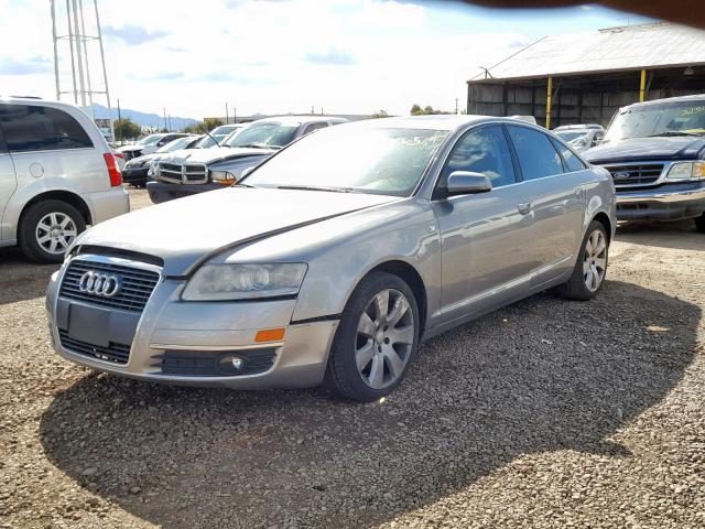 WAUAH74F36N155316 - 2006 AUDI A6 3.2 GRAY photo 2