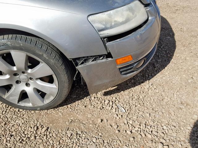 WAUAH74F36N155316 - 2006 AUDI A6 3.2 GRAY photo 9