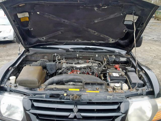 JA4MW51R02J070986 - 2002 MITSUBISHI MONTERO LI BLACK photo 7