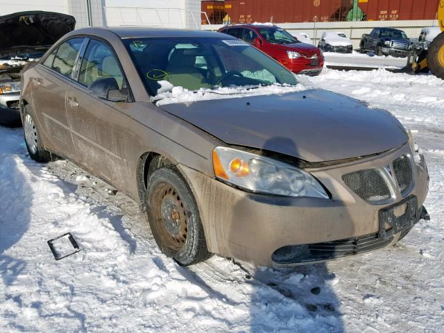 1G2ZF55B264134236 - 2006 PONTIAC G6 SE BEIGE photo 1