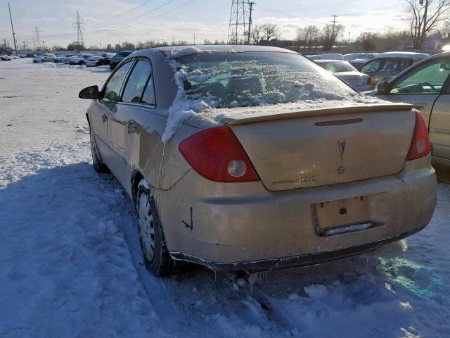 1G2ZF55B264134236 - 2006 PONTIAC G6 SE BEIGE photo 3