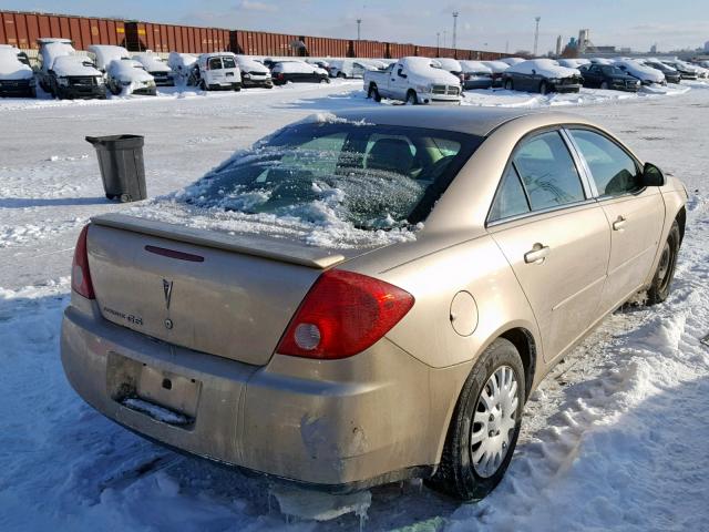 1G2ZF55B264134236 - 2006 PONTIAC G6 SE BEIGE photo 4