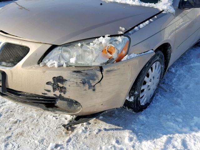 1G2ZF55B264134236 - 2006 PONTIAC G6 SE BEIGE photo 9