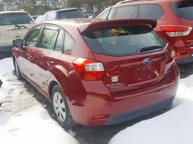 JF1GPAA60E8241087 - 2014 SUBARU IMPREZA BA RED photo 3