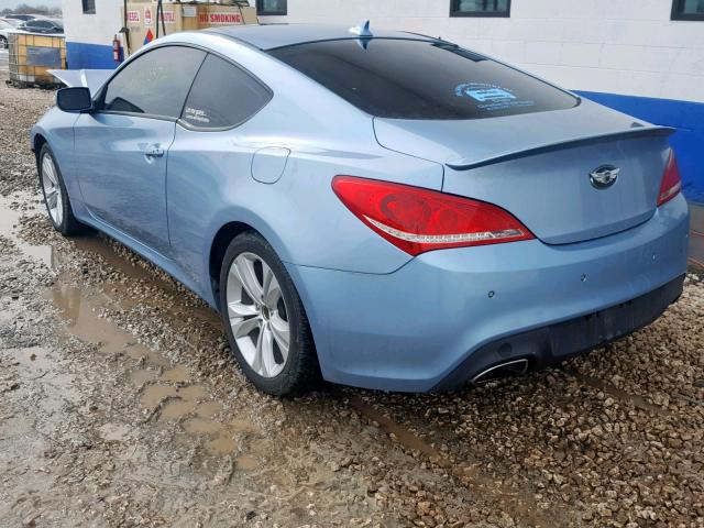 KMHHU6KHXBU061120 - 2011 HYUNDAI GENESIS CO BLUE photo 3