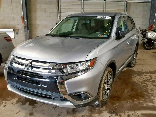 JA4AD2A34HZ066906 - 2017 MITSUBISHI OUTLANDER GRAY photo 2