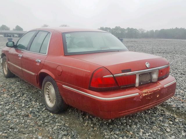 2MEFM75W1WX699586 - 1998 MERCURY GRAND MARQ RED photo 3