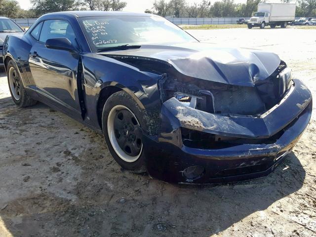 2G1FA1E33D9174777 - 2013 CHEVROLET CAMARO LS BLUE photo 1