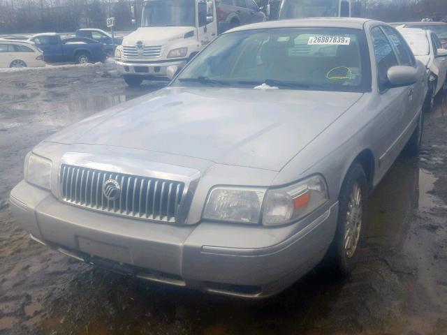 2MEFM75V37X639527 - 2007 MERCURY GRAND MARQ GRAY photo 2