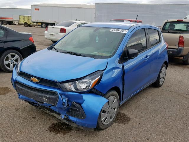 KL8CB6SA3HC753685 - 2017 CHEVROLET SPARK LS BLUE photo 2