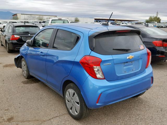 KL8CB6SA3HC753685 - 2017 CHEVROLET SPARK LS BLUE photo 3