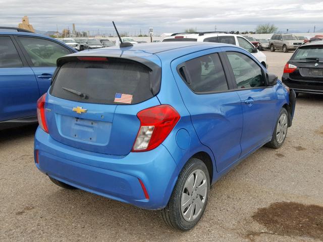 KL8CB6SA3HC753685 - 2017 CHEVROLET SPARK LS BLUE photo 4