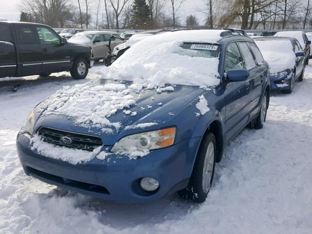 4S4BP62C577303058 - 2007 SUBARU LEGACY OUT BLUE photo 2