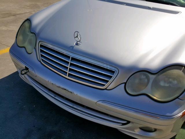 WDBRF61J75A649987 - 2005 MERCEDES-BENZ C 240 SILVER photo 9