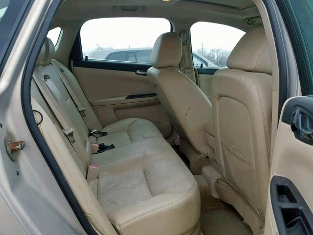 2G1WC5EM4A1209072 - 2010 CHEVROLET IMPALA LTZ BEIGE photo 6