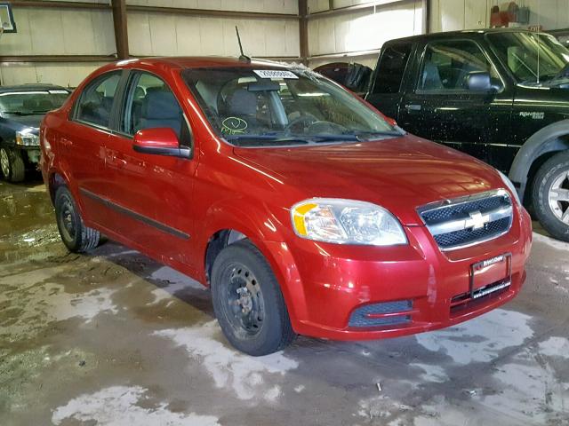 KL1TD5DE2BB163946 - 2011 CHEVROLET AVEO LS RED photo 1