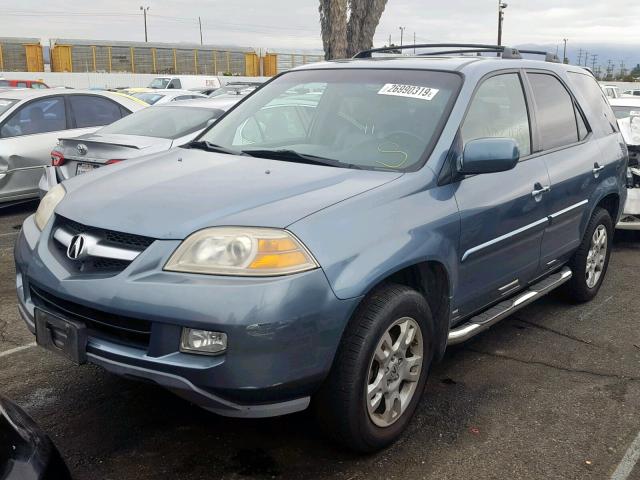 2HNYD18916H524191 - 2006 ACURA MDX TOURIN BLUE photo 2