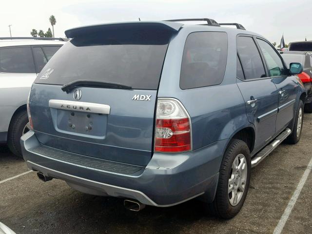 2HNYD18916H524191 - 2006 ACURA MDX TOURIN BLUE photo 4