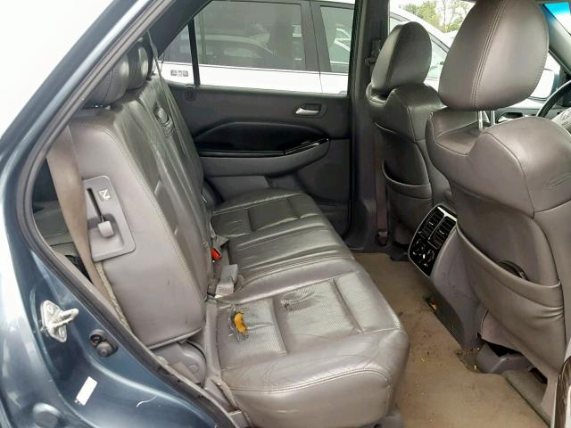 2HNYD18916H524191 - 2006 ACURA MDX TOURIN BLUE photo 6