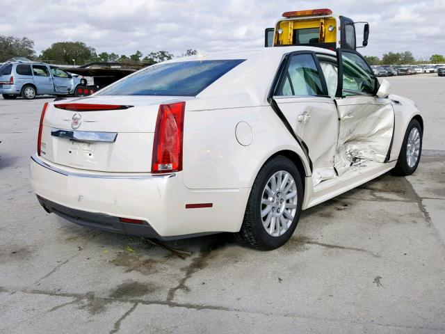 1G6DE5E57D0118530 - 2013 CADILLAC CTS LUXURY WHITE photo 4