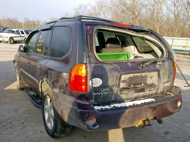 1GKDT13S582124636 - 2008 GMC ENVOY MAROON photo 3