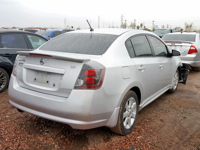 3N1AB6AP6CL638163 - 2012 NISSAN SENTRA 2.0 SILVER photo 4