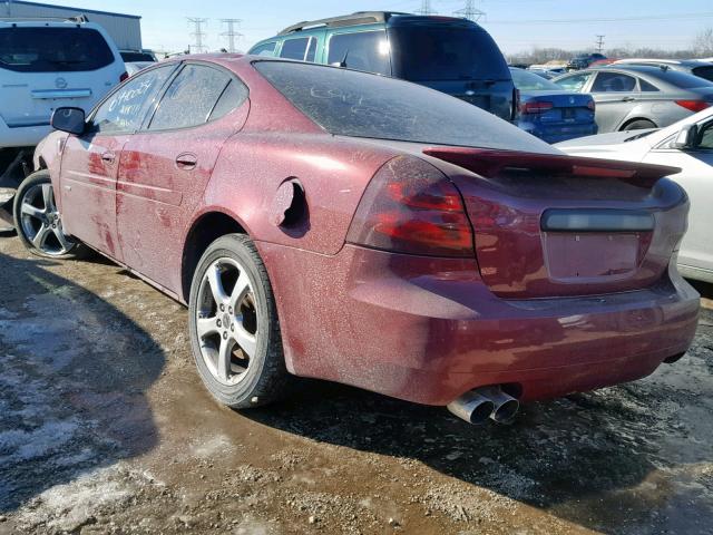2G2WC58C161203042 - 2006 PONTIAC GRAND PRIX BURGUNDY photo 3