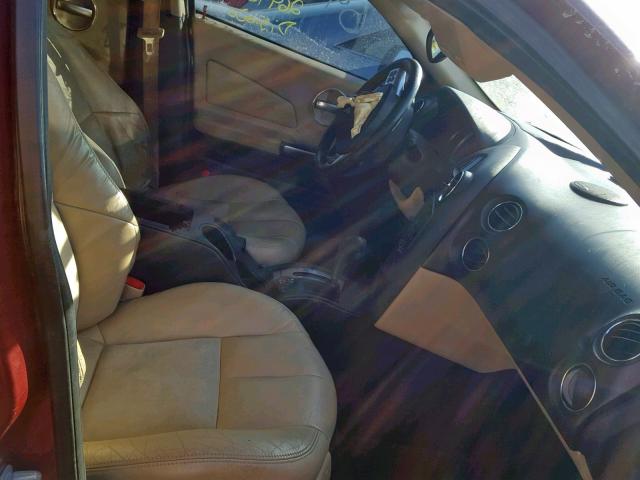 2G2WC58C161203042 - 2006 PONTIAC GRAND PRIX BURGUNDY photo 5