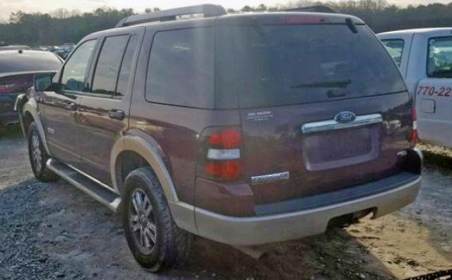 1FMEU64827UA84124 - 2007 FORD EXPLORER E MAROON photo 3