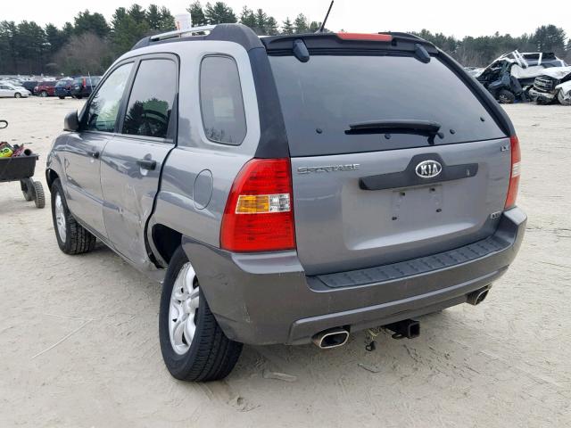 KNDJE723767233248 - 2006 KIA NEW SPORTA GRAY photo 3