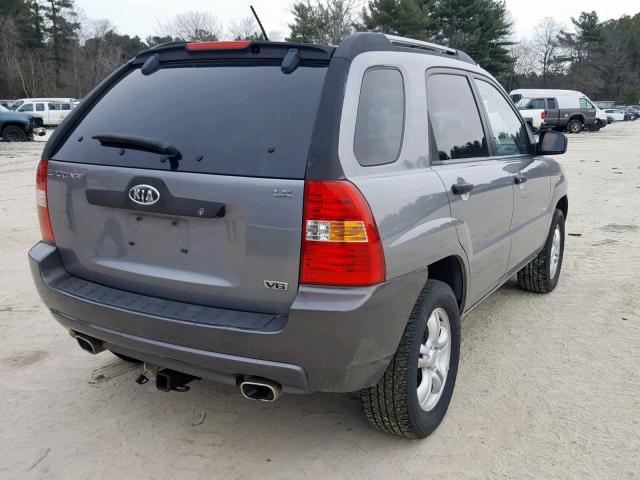 KNDJE723767233248 - 2006 KIA NEW SPORTA GRAY photo 4