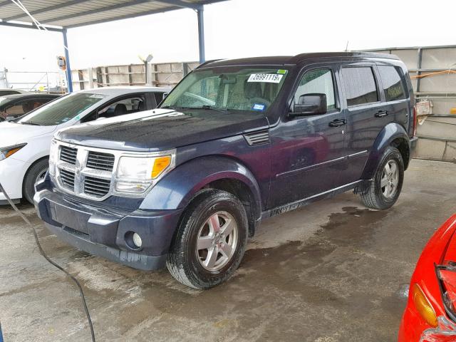 1D8GT28KX8W164485 - 2008 DODGE NITRO SXT BLUE photo 2