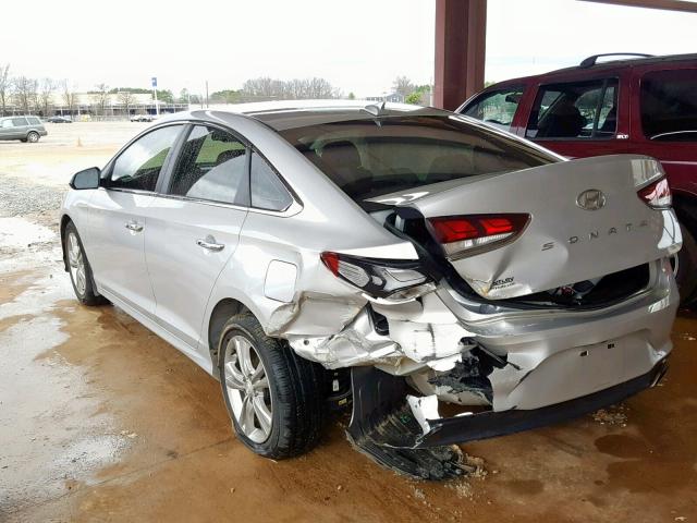 5NPE34AF7JH687182 - 2018 HYUNDAI SONATA SPO SILVER photo 3