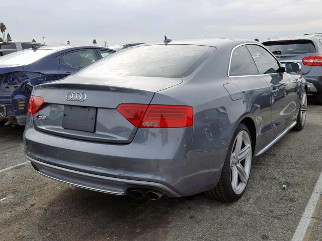 WAUCGAFR4DA030264 - 2013 AUDI S5 PREMIUM GRAY photo 4