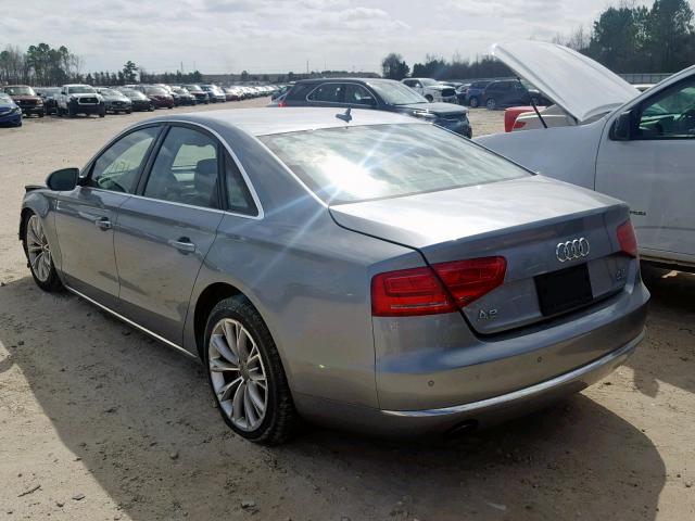 WAUAVAFD5CN006564 - 2012 AUDI A8 QUATTRO GRAY photo 3