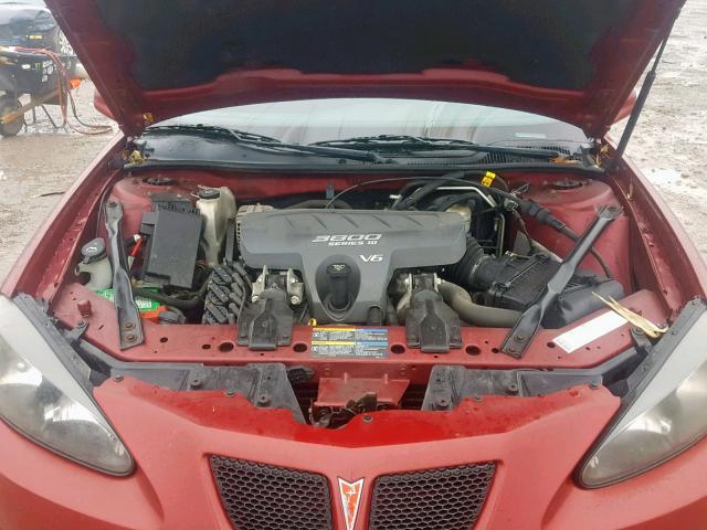 2G2WP522951337350 - 2005 PONTIAC GRAND PRIX SILVER photo 7