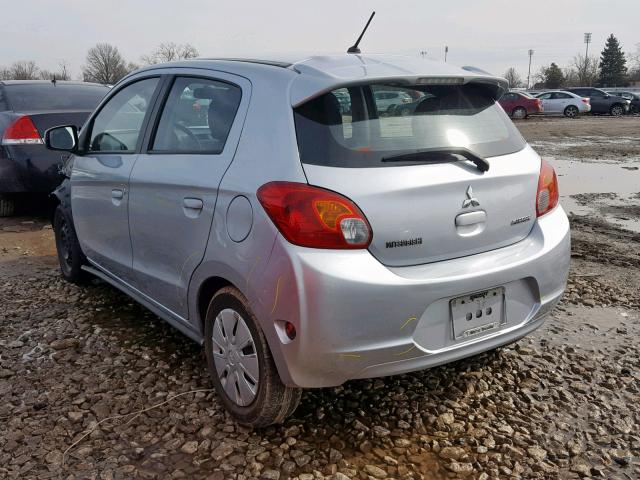 ML32A3HJXFH009242 - 2015 MITSUBISHI MIRAGE DE SILVER photo 3