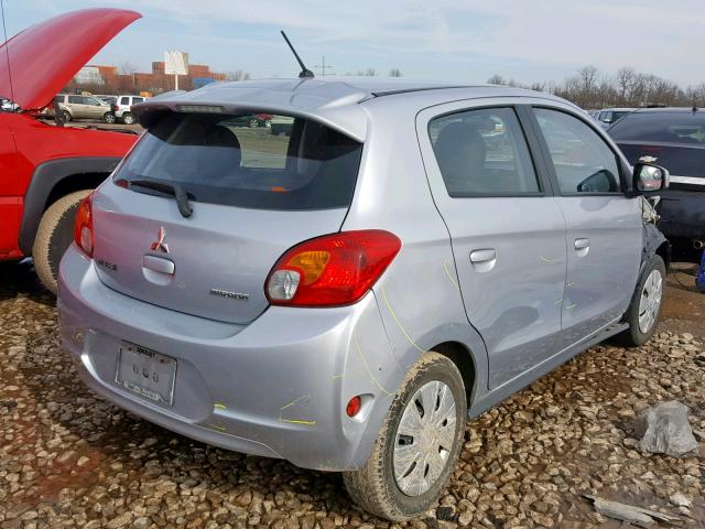 ML32A3HJXFH009242 - 2015 MITSUBISHI MIRAGE DE SILVER photo 4