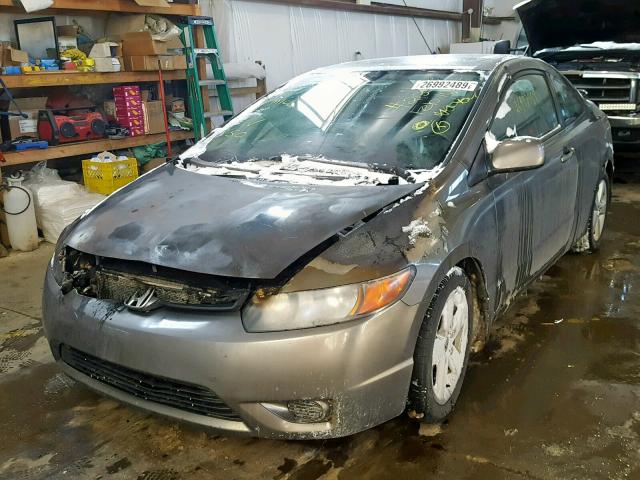 2HGFG12928H011470 - 2008 HONDA CIVIC EXL GRAY photo 2