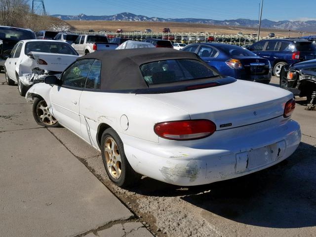 3C3EL55H1XT574553 - 1999 CHRYSLER SEBRING JX WHITE photo 3