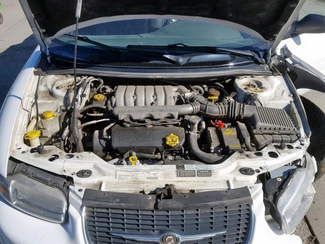 3C3EL55H1XT574553 - 1999 CHRYSLER SEBRING JX WHITE photo 7