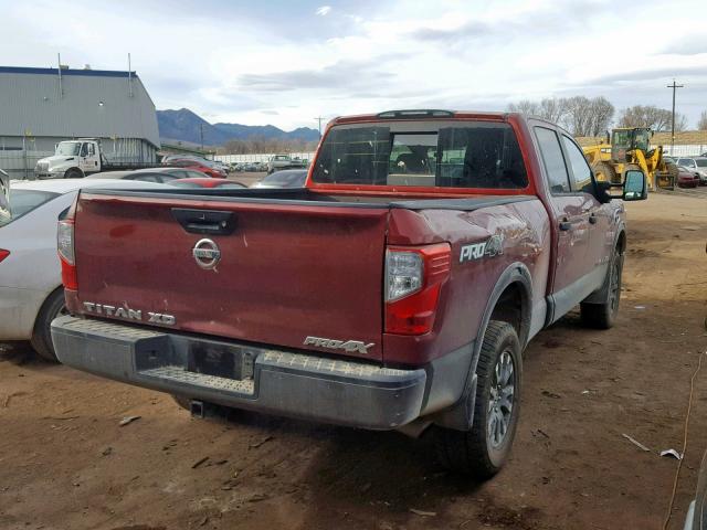 1N6BA1F4XHN553935 - 2017 NISSAN TITAN XD S RED photo 4