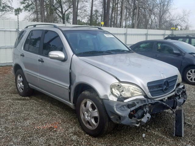 4JGAB54E82A346341 - 2002 MERCEDES-BENZ ML 320 SILVER photo 1