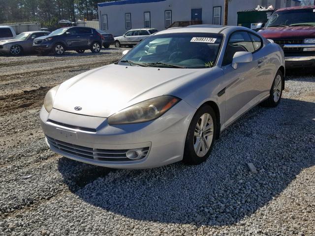 KMHHM66DX8U275105 - 2008 HYUNDAI TIBURON GS SILVER photo 2