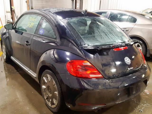 3VWVT7AT7DM694118 - 2013 VOLKSWAGEN BEETLE TUR BLACK photo 3