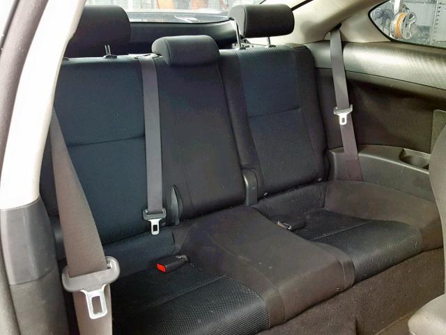 JTKDE177960113569 - 2006 TOYOTA SCION TC შავი ფოტო 6