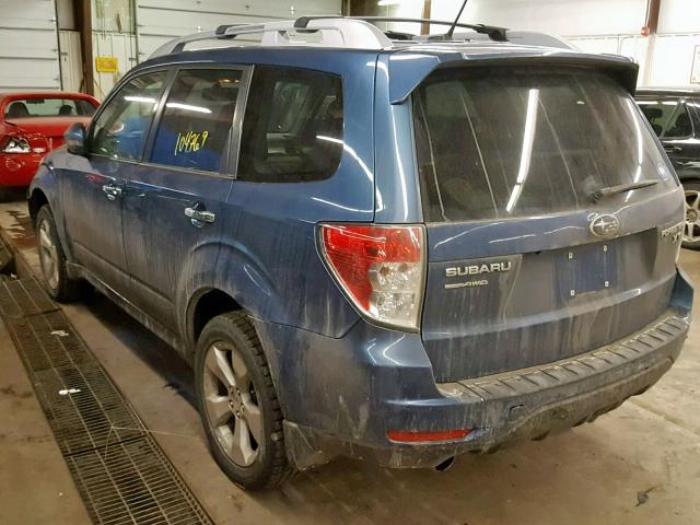 JF2SHGGC4DH423036 - 2013 SUBARU FORESTER T BLUE photo 3