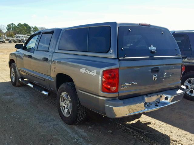 1D3HW48K56S690511 - 2006 DODGE DAKOTA QUA GRAY photo 3