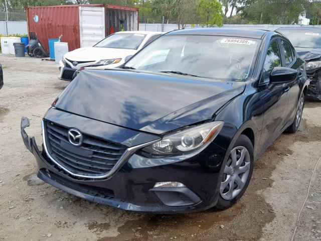 JM1BM1T70E1172056 - 2014 MAZDA 3 SV BLACK photo 2