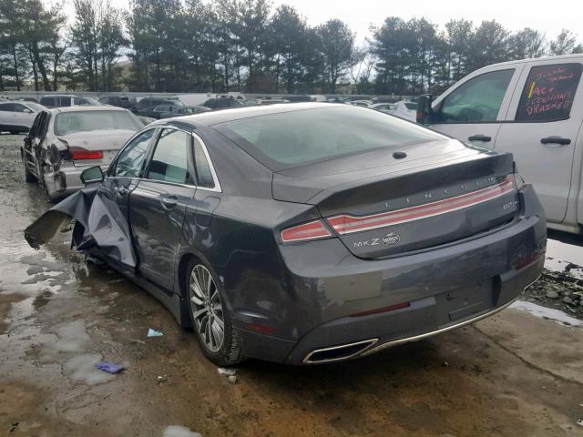 3LN6L5D91HR612576 - 2017 LINCOLN MKZ SELECT GRAY photo 3